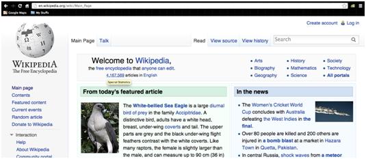 Sitio Web de Wikipedia