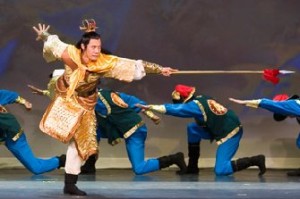 Imagen de la escena "La lealtad de Yue Fei" de la compañia Shen Yun Performing Arts