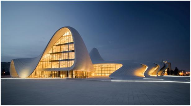 Heydar Aliyev Centre, Azerbaiyán. Espacio cultural. (World Architecture Festival)