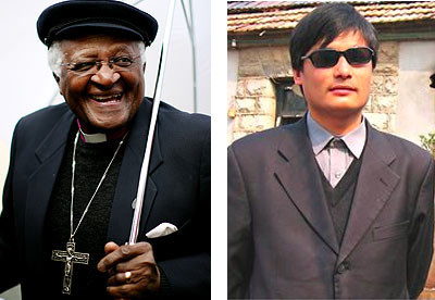 Desmond Tutu y Chen Guangcheng 