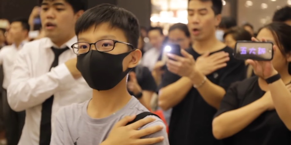 Since last year, the song ‘Glory to Hong Kong’ has become the unofficial anthem of the pro-democracy protesters in the city. (Image: Screenshot / YouTube)