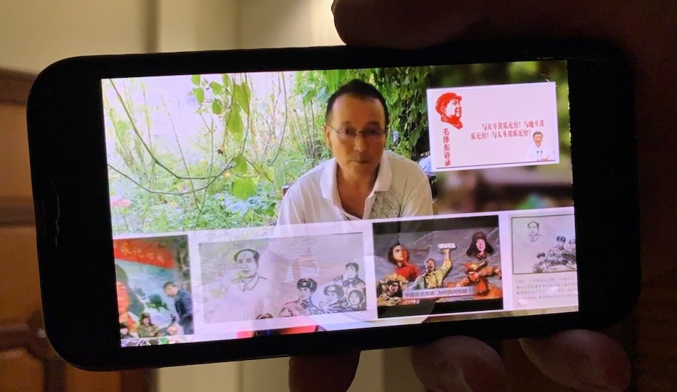 Uno de los vídeos de Leng Tao de su canal de YouTube vistp desde un smartphone. (Imagen: Vision Times)